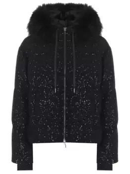 Пуховик с пайетками