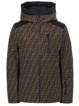 Пуховик с принтом FENDI