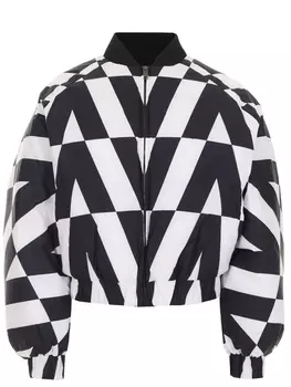 Пуховик с принтом VALENTINO