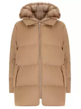 Пуховик шерстяной