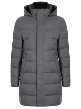 Пуховик шерстяной с подстежкой