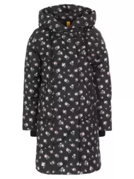 Пуховик стеганый с принтом NAUMI