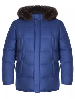 Пуховик стеганый шерстяной