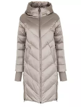 Пуховик стеганый удлиненный