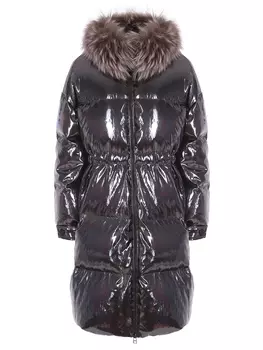 Пуховик стеганый удлиненный