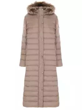 Пуховик удлиненный стеганый