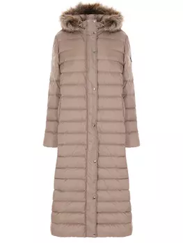 Пуховик удлиненный стеганый