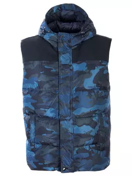 Пуховый жилет с капюшоном