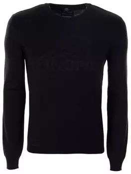 Пуловер базовый с принтом