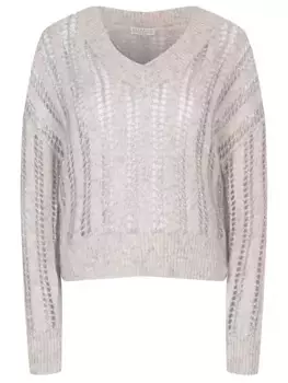 Пуловер Dazzling Net из шерсти и мохера