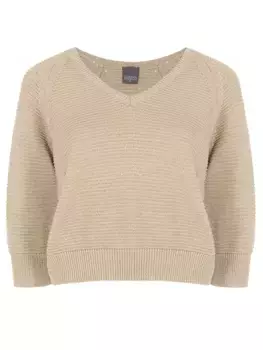 Пуловер хлопковый с пайетками