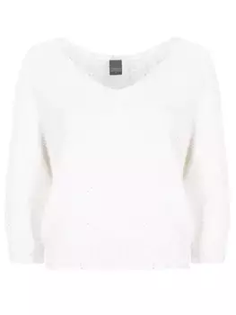 Пуловер хлопковый с пайетками