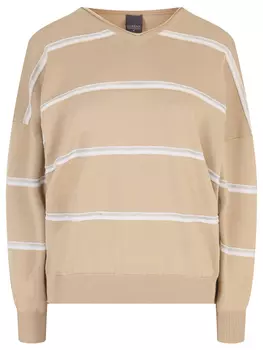 Пуловер хлопковый в полоску LORENA ANTONIAZZI