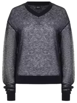 Пуловер из мохера