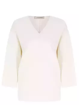 Пуловер из шелка и хлопка