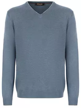 Пуловер из шелка и льна LORO PIANA