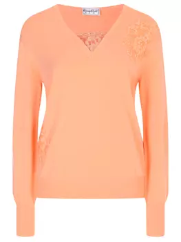 Пуловер с кружевом GIORGIO GRATI