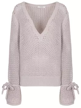 Пуловер с широкими рукавами