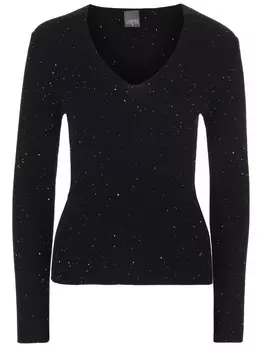 Пуловер шерстяной с пайетками LORENA ANTONIAZZI