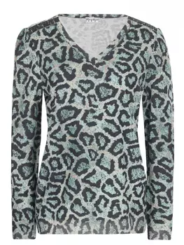 Пуловер шерстяной с принтом GIORGIO GRATI