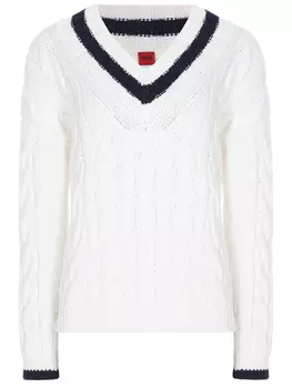 Пуловер вязаный