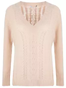 Пуловер вязаный кашемировый