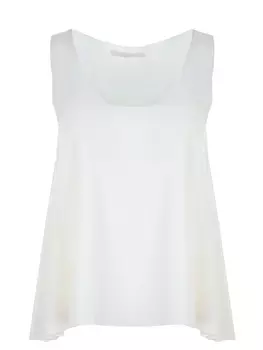 Расклешенный топ из шелка