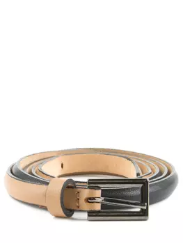 Ремень кожаный двухцветный