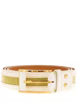 Ремень с кожей крокодила