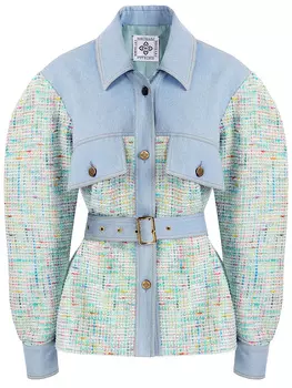 Рубашка Annet комбинированная WHITE LILY