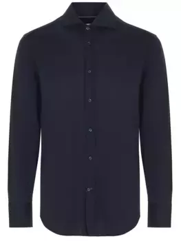 Рубашка Basic Fit из шелка и хлопка