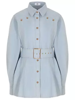 Рубашка Cat джинсовая WHITE LILY