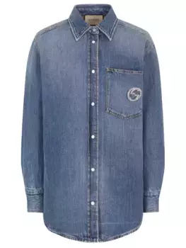 Рубашка джинсовая