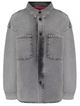 Рубашка Hallstrom Light Marmor Grey Distressed джинсовая BLCV