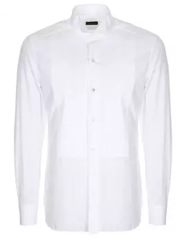 Рубашка хлопковая под смокинг ZEGNA