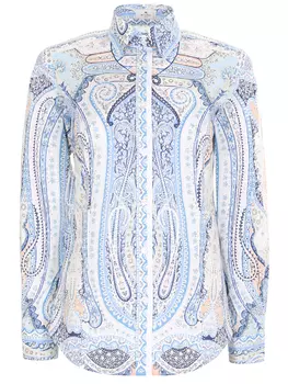 Рубашка хлопковая с принтом