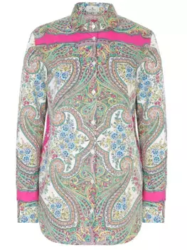 Рубашка хлопковая с принтом