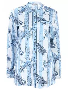 Рубашка хлопковая с принтом