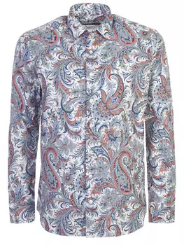 Рубашка хлопковая с принтом