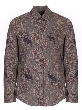 Рубашка хлопковая с принтом