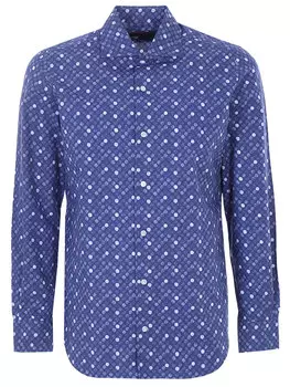 Рубашка хлопковая с принтом