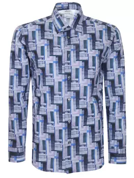 Рубашка хлопковая с принтом