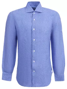 Рубашка хлопковая с принтом BARBA