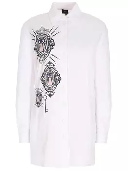 Рубашка хлопковая с принтом NOLO