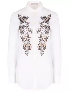 Рубашка хлопковая с вышивкой ETRO