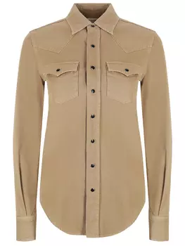 Рубашка хлопковая SAINT LAURENT