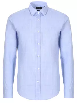 Рубашка хлопковая slim fit BOSS
