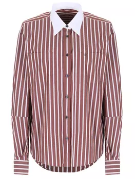 Рубашка хлопковая в полоску