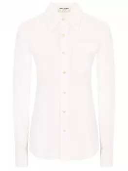 Рубашка из хлопка и льна