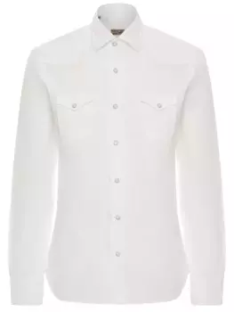 Рубашка из хлопка и льна